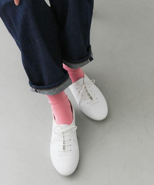 かぐれ（カグレ）の「シルクリブソックス（ソックス/靴下・レディース・ホワイト/ピンク/イエロー/ベージュ系その他・FREE）」の4枚目の写真