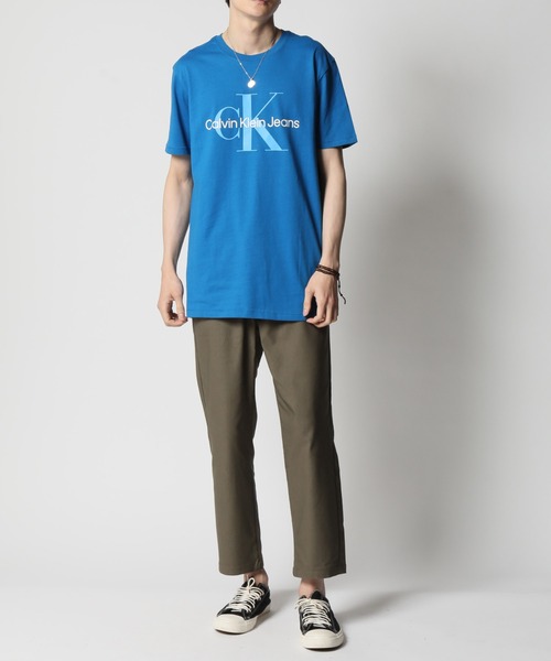 Calvin Klein Jeans（カルヴァンクラインジーンズ）の「Calvin Klein Jeans/ カルバンクラインジーンズ SEASONAL MONOLOGO TEE（Tシャツ/カットソー・メンズ・ブルー/オレンジ/チャコール/ライトグレー・L/XL/M）」の8枚目の写真