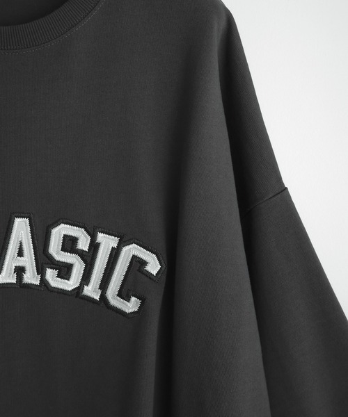 remer（リメール）の「loose UNBASIC logo over Tee / ルーズアンベーシックロゴオーバーT（Tシャツ/カットソー・メンズ・ブラック/チャコールグレー/グレー・SMALL/MEDIUM/LARGE）」の19枚目の写真