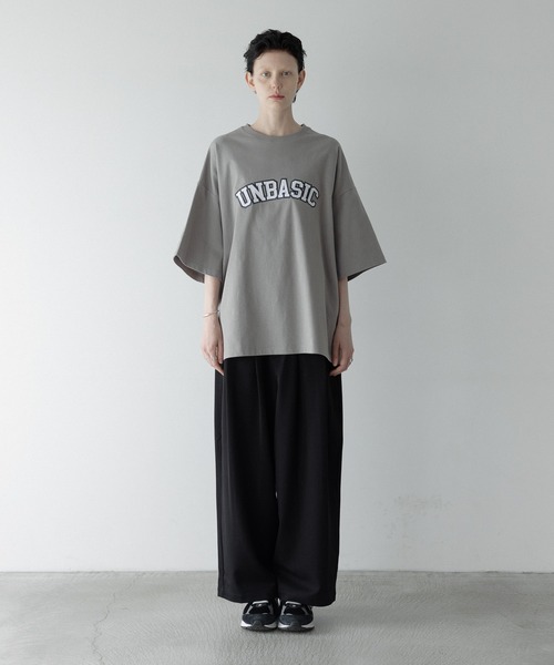 remer（リメール）の「loose UNBASIC logo over Tee / ルーズアンベーシックロゴオーバーT（Tシャツ/カットソー・メンズ・ブラック/チャコールグレー/グレー・SMALL/MEDIUM/LARGE）」の9枚目の写真