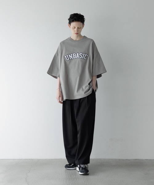 remer（リメール）の「loose UNBASIC logo over Tee / ルーズアンベーシックロゴオーバーT（Tシャツ/カットソー・メンズ・ブラック/チャコールグレー/グレー・SMALL/MEDIUM/LARGE）」の13枚目の写真