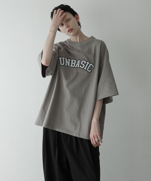 remer（リメール）の「loose UNBASIC logo over Tee / ルーズアンベーシックロゴオーバーT（Tシャツ/カットソー・メンズ・ブラック/チャコールグレー/グレー・SMALL/MEDIUM/LARGE）」の17枚目の写真