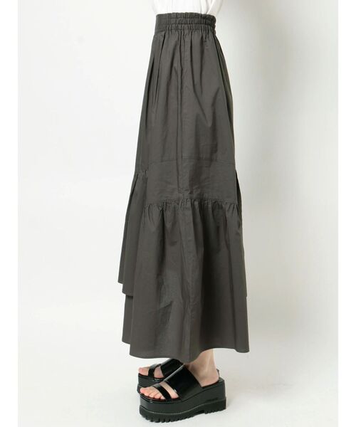 MURUA(ムルーア)の「アシメギャザーロングスカート(スカート・レディース・ダークグレー/ブルー・FREE)」の16枚目の写真