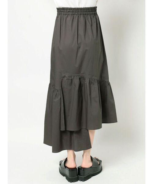 MURUA(ムルーア)の「アシメギャザーロングスカート(スカート・レディース・ダークグレー/ブルー・FREE)」の17枚目の写真