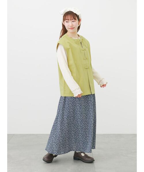 ehka sopo(エヘカソポ)の「メローカットソー(Tシャツ/カットソー・レディース・キナリ/ブラック/サックスブルー・フリ-)」の11枚目の写真