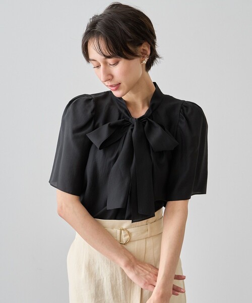 ANAYI（アナイ）の「オーガンジーボウタイブラウス（シャツ/ブラウス