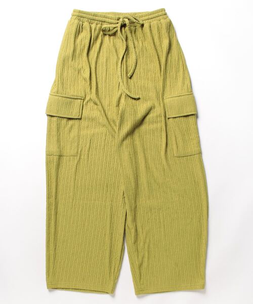wee9s(ウィークス)の「loose fit slab cargo pants / ウエストゴムルーズフィットカーゴパンツ(カーゴパンツ・レディース・ブラック/グリーン・FREE)」の16枚目の写真