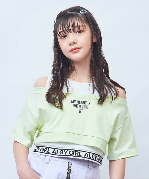 algy（アルジー）の「タンタケドッキングT（Tシャツ/カットソー・キッズ・ライム/オフホワイト/ブラック・X-SMALL/XX-SMALL/XXX-SMALL/MEDIUM/SMALL）」の3枚目の写真