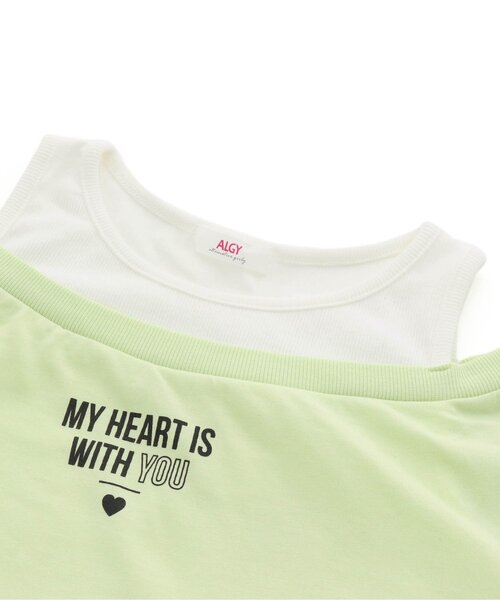 algy（アルジー）の「タンタケドッキングT（Tシャツ/カットソー・キッズ・ライム/オフホワイト/ブラック・X-SMALL/XX-SMALL/XXX-SMALL/MEDIUM/SMALL）」の7枚目の写真