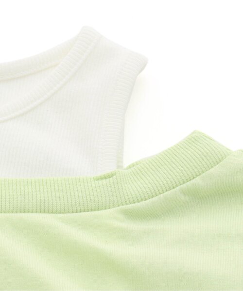 algy（アルジー）の「タンタケドッキングT（Tシャツ/カットソー・キッズ・ライム/オフホワイト/ブラック・X-SMALL/XX-SMALL/XXX-SMALL/MEDIUM/SMALL）」の9枚目の写真