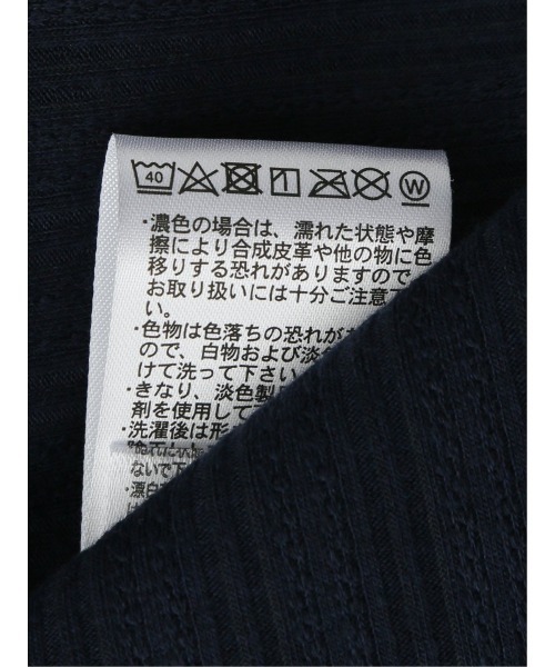 m.f.editorial（エムエフエディトリアル）の「m.f.エディトリアル メンズ ランダムテレコ キーネック半袖Tシャツ（Tシャツ/カットソー・メンズ・ホワイト/ネイビー/ライトグレー・MEDIUM/LARGE/X-LARGE）」の7枚目の写真