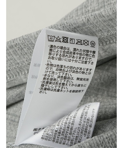 m.f.editorial（エムエフエディトリアル）の「m.f.エディトリアル メンズ ランダムテレコ キーネック半袖Tシャツ（Tシャツ/カットソー・メンズ・ホワイト/ネイビー/ライトグレー・MEDIUM/LARGE/X-LARGE）」の20枚目の写真