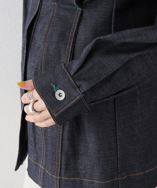 【eenie /ベイクルーズ】WAIST TUCK DENIM JACKET eenie /ベイクルーズ】WAIST TUCK DENIM JACKET