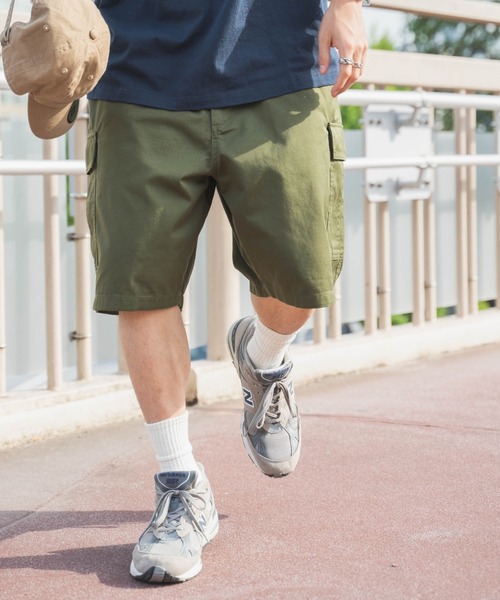 WEGO（ウィゴー）の「WEGO/ワイドカーゴショーツ（カーゴパンツ・メンズ・ブラック/グレー/カーキ/ホワイト・LARGE/MEDIUM）」の14枚目の写真