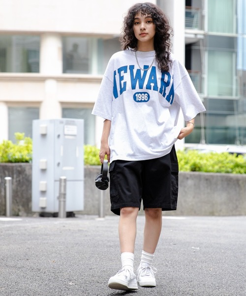 WEGO（ウィゴー）の「WEGO/ワイドカーゴショーツ（カーゴパンツ・メンズ・ブラック/グレー/カーキ/ホワイト・LARGE/MEDIUM）」の5枚目の写真