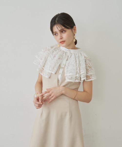 VIOLETTA（ヴィオレッタ）の「ラッフルカラーブラウス（シャツ