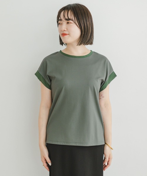 ITEMS URBANRESEARCH（アイテムズ アーバンリサーチ）の「バックタックフレンチプルオーバー（Tシャツ/カットソー・レディース・ブラック/ホワイト/カーキ/キャメル・FREE）」の7枚目の写真