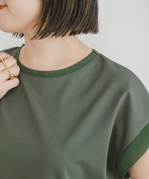 ITEMS URBANRESEARCH（アイテムズ アーバンリサーチ）の「バックタックフレンチプルオーバー（Tシャツ/カットソー・レディース・ブラック/ホワイト/カーキ/キャメル・FREE）」の11枚目の写真