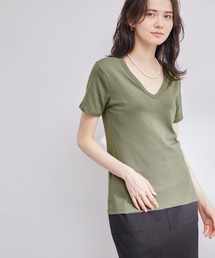 【PETIT BATEAU（プチバトー）×ROPE'】VネックTEE