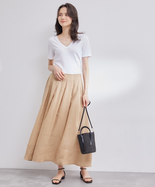 ROPE'(ロペ)の「【PETIT BATEAU(プチバトー)×ROPE'】VネックTEE(Tシャツ/カットソー・レディース・ブラック/ホワイト/ホワイト系その他2/オリーブ/ブルー系その他4・M/S)」の11枚目の写真