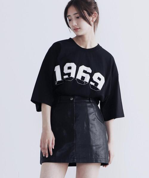 Figments（フィグメンツ）の「1969ステッチオーバーTシャツ（Tシャツ/カットソー・レディース・ブラック・FREE）」の10枚目の写真