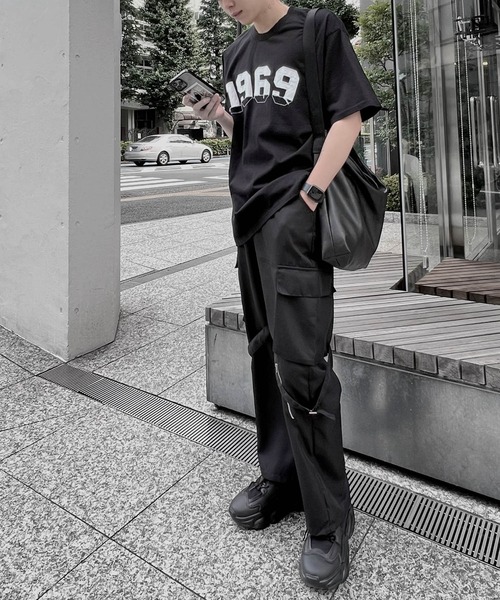 Figments（フィグメンツ）の「1969ステッチオーバーTシャツ（Tシャツ/カットソー・レディース・ブラック・FREE）」の12枚目の写真