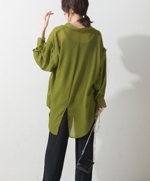 シアーリムーバルアームシャツ