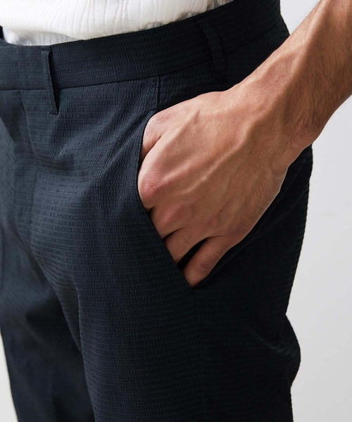 MICHEL KLEIN HOMME (ミッシェルクランオム)の「メッシュサッカースラックスパンツ(スラックス・メンズ・ネイビー・LARGE/X-LARGE/MEDIUM)」の13枚目の写真