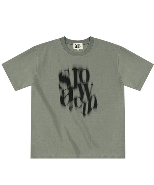 SLOWACID（スローアシッド）の「【UNISEX】SLOW ACID／BLURRY LOGO T 2908779（Tシャツ/カットソー・レディース・ブラック/カーキ/ホワイト/ピンク・SMALL/MEDIUM/LARGE）」の21枚目の写真