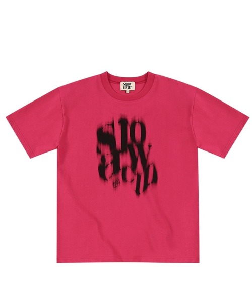 SLOWACID（スローアシッド）の「【UNISEX】SLOW ACID／BLURRY LOGO T 2908779（Tシャツ/カットソー・レディース・ブラック/カーキ/ホワイト/ピンク・SMALL/MEDIUM/LARGE）」の20枚目の写真
