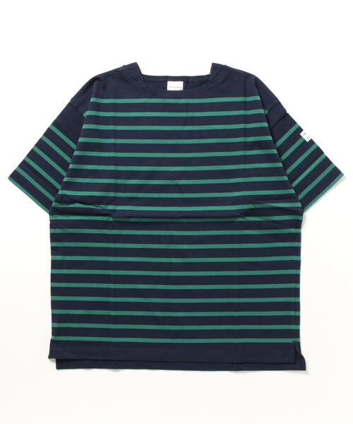 COMMON WARE（コモンウェアー）の「ST:MONTKEMMEL モンケメル BASQUE SHIRTS バスクシャツ（Tシャツ/カットソー・レディース・ベージュ×ブラック/ネイビー/ホワイト×ブルー/ホワイト×ブラック/ブラック×ホワイト・36/38/40）」の15枚目の写真