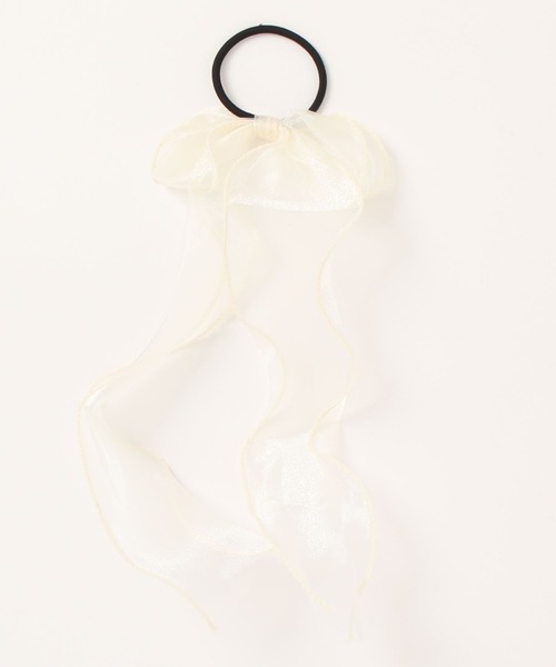 apres jour（アプレジュール）の「【apres jour×ARIAZ】シアーリボンヘアゴム（ヘアゴム・レディース・ミント/ベージュ/ライトブルー/ブラック/アイボリー/ライトピンク・FREE）」の7枚目の写真