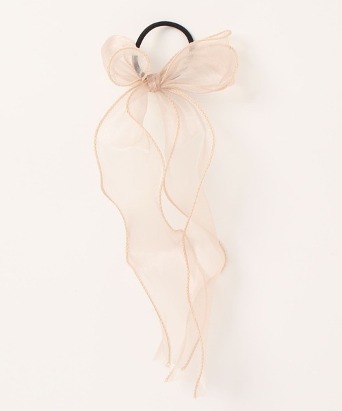 apres jour（アプレジュール）の「【apres jour×ARIAZ】シアーリボンヘアゴム（ヘアゴム・レディース・ミント/ベージュ/ライトブルー/ブラック/アイボリー/ライトピンク・FREE）」の9枚目の写真