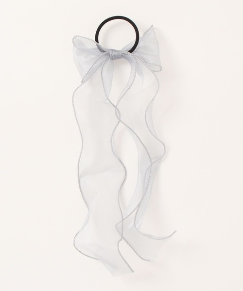 apres jour（アプレジュール）の「【apres jour×ARIAZ】シアーリボンヘアゴム（ヘアゴム・レディース・ミント/ベージュ/ライトブルー/ブラック/アイボリー/ライトピンク・FREE）」の11枚目の写真