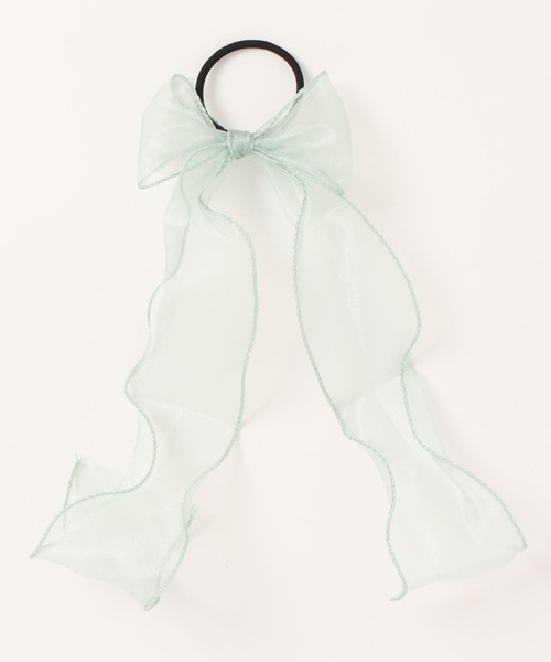 apres jour（アプレジュール）の「【apres jour×ARIAZ】シアーリボンヘアゴム（ヘアゴム・レディース・ミント/ベージュ/ライトブルー/ブラック/アイボリー/ライトピンク・FREE）」の10枚目の写真