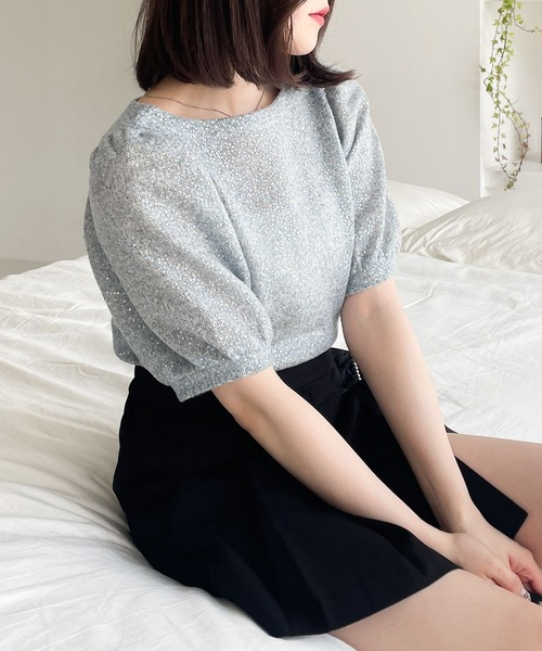 Heather（ヘザー）の「AZATOスパンコールプルオーバー 909444