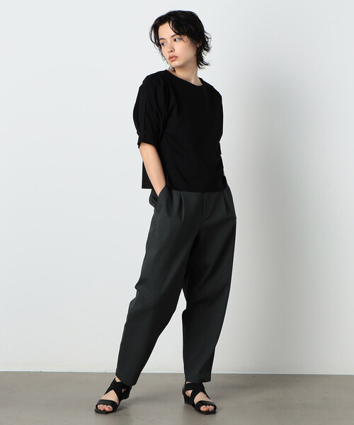 COMME CA MODELS（コムサモデルズ）の「サテン　テーパード　パンツ（その他パンツ・レディース・グリーン/ホワイト・X-SMALL/SMALL/MEDIUM/LARGE/X-LARGE）」の18枚目の写真