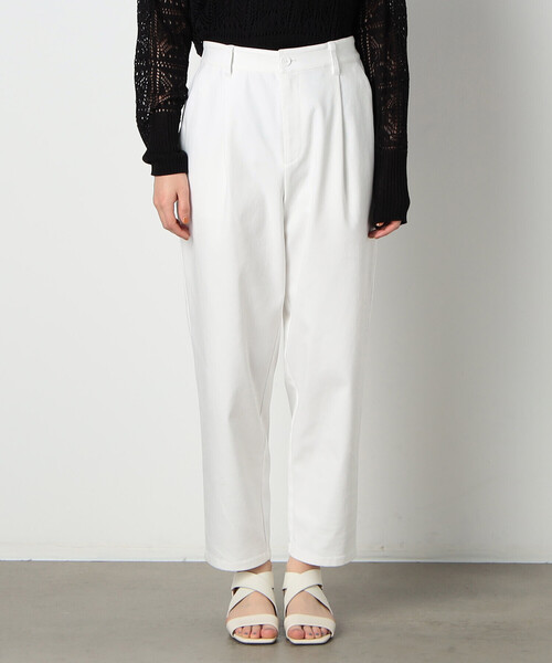 COMME CA MODELS（コムサモデルズ）の「サテン　テーパード　パンツ（その他パンツ・レディース・グリーン/ホワイト・X-SMALL/SMALL/MEDIUM/LARGE/X-LARGE）」の16枚目の写真