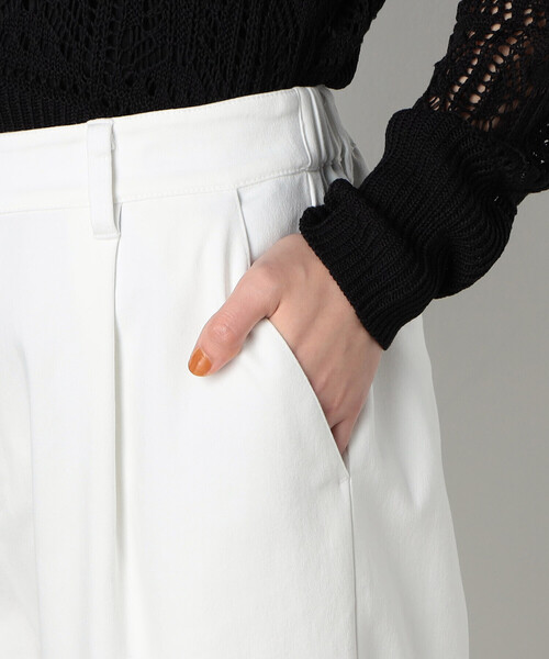 COMME CA MODELS（コムサモデルズ）の「サテン　テーパード　パンツ（その他パンツ・レディース・グリーン/ホワイト・X-SMALL/SMALL/MEDIUM/LARGE/X-LARGE）」の11枚目の写真