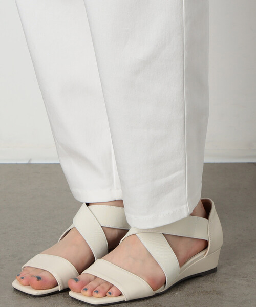 COMME CA MODELS（コムサモデルズ）の「サテン　テーパード　パンツ（その他パンツ・レディース・グリーン/ホワイト・X-SMALL/SMALL/MEDIUM/LARGE/X-LARGE）」の10枚目の写真