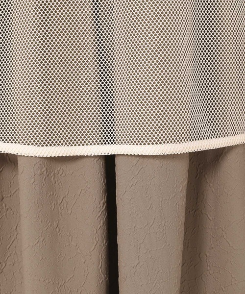 mysty woman（ミスティウーマン）の「メッシュプルオーバー＊ジャガードキャミワンピース　964335（Tシャツ/カットソー・レディース・ブラック/カーキ・FREE）」の17枚目の写真