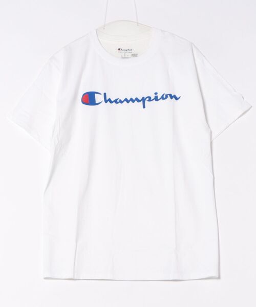 Champion(チャンピオン)の「【Champion】ロゴプリント ベーシック クルーネック Tシャツ GT23HY06794/GT23HY07718(Tシャツ/カットソー・メンズ・ブルー/ブラック/ホワイト/グレー/チャコールグレー/レッド・L/M/XL/S)」の1枚目の写真