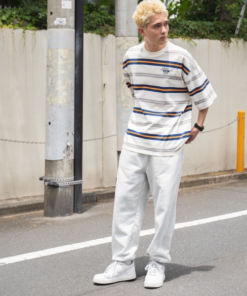 WEGO(ウィゴー)の「WEGO/マルチボーダーワンポイントT(Tシャツ/カットソー・メンズ・ホワイト系その他5/ブラック系その他5/ブルー系その他5・LARGE/MEDIUM)」の9枚目の写真