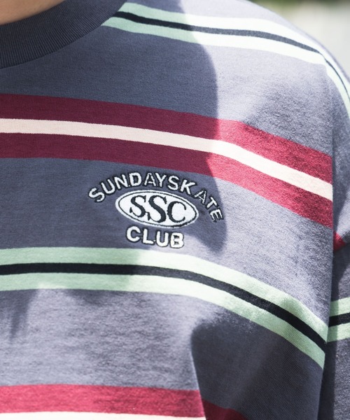 WEGO(ウィゴー)の「WEGO/マルチボーダーワンポイントT(Tシャツ/カットソー・メンズ・ホワイト系その他5/ブラック系その他5/ブルー系その他5・LARGE/MEDIUM)」の16枚目の写真