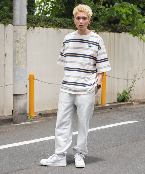 WEGO(ウィゴー)の「WEGO/マルチボーダーワンポイントT(Tシャツ/カットソー・メンズ・ホワイト系その他5/ブラック系その他5/ブルー系その他5・LARGE/MEDIUM)」の18枚目の写真