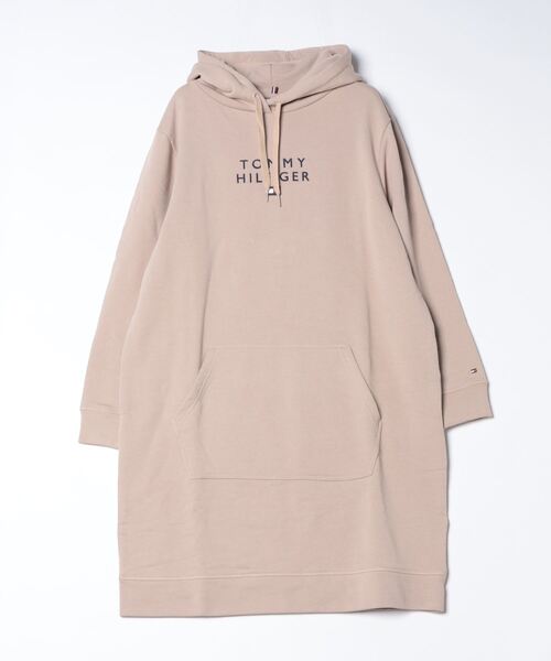 TOMMY HILFIGER(トミーヒルフィガー)の「ロゴパーカーワンピース(ワンピース・レディース・ホワイト/ベージュ/ネイビー・LARGE/MEDIUM/SMALL)」の3枚目の写真