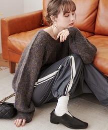 ANGIE | 【2023AW】ナイロンラインパンツ(その他パンツ)