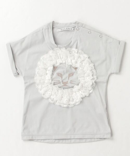 HELOYSE lace lion roll-up T / レース ライオン ロールアップ T
