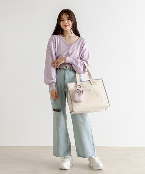 OLIVE des OLIVE（オリーブデオリーブ）の「配色ソールリボンスニーカー　1032130060（スニーカー・レディース・ホワイト/ブラック/ピンク・SMALL/MEDIUM/LARGE）」の15枚目の写真