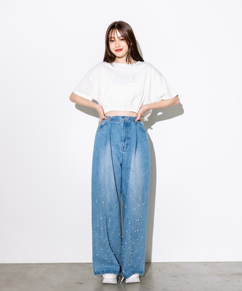 OLIVE des OLIVE（オリーブデオリーブ）の「配色ソールリボンスニーカー　1032130060（スニーカー・レディース・ホワイト/ブラック/ピンク・SMALL/MEDIUM/LARGE）」の13枚目の写真